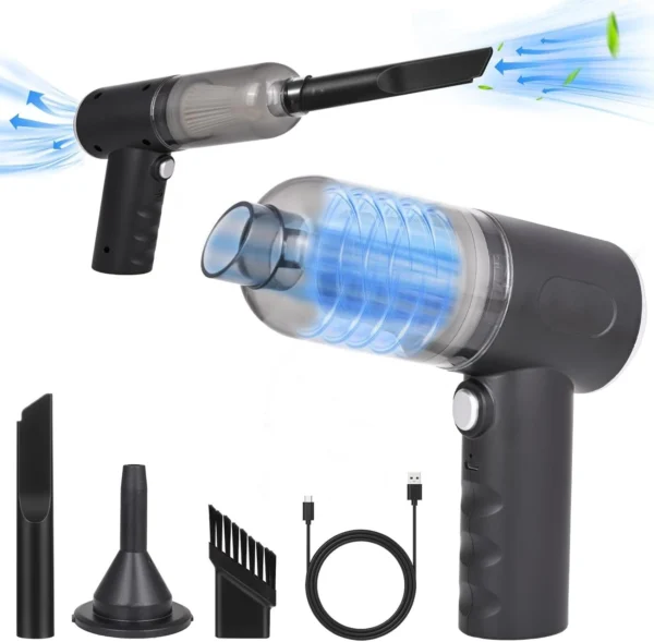 3-in-1 Portable Cordless Mini Vacuum Cleaner & Air Duster