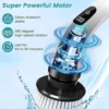 9-in-1 Cordless Electric Spin Scrubber – Power Cleaning Brush with Adjustable Extension Handle & 9 Replaceable Heads for Bathroom, Tub, and Tile