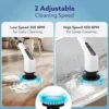 9-in-1 Cordless Electric Spin Scrubber – Power Cleaning Brush with Adjustable Extension Handle & 9 Replaceable Heads for Bathroom, Tub, and Tile