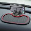 3-in-1 Car Dashboard Anti-Slip Mat – Non-Slip Silicone Sticky Pad with 360° Rotating Phone Holder & Temporary Parking Number