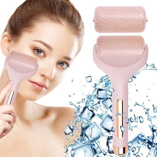 Premium Facial Ice Roller – Cooling Massage Tool for Face and Eyes to Depuff, Soothe Skin, and Shrink Pores