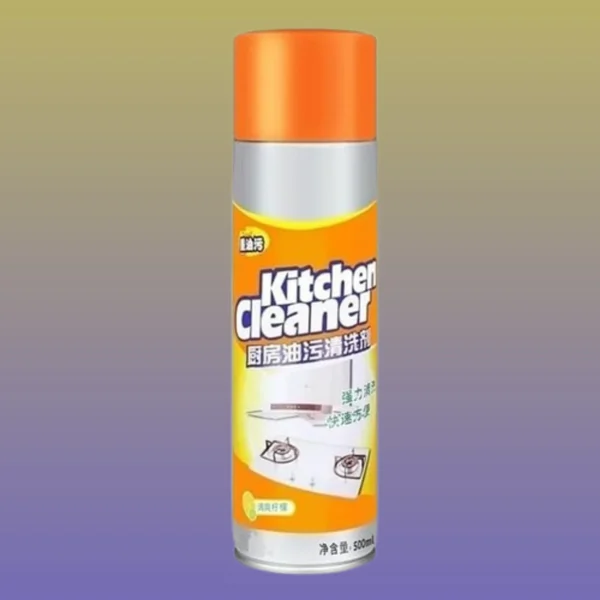 Heavy Duty Kitchen Cleaner Spray – Multi-Purpose Foam Degreaser for Stovetops, Range Hoods, and Ovens