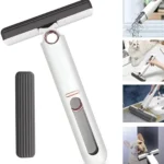 Portable Mini Mop – Self-Squeezing Handheld Sponge Mop for Desktop, Bathroom, Glass, and Car Interiors