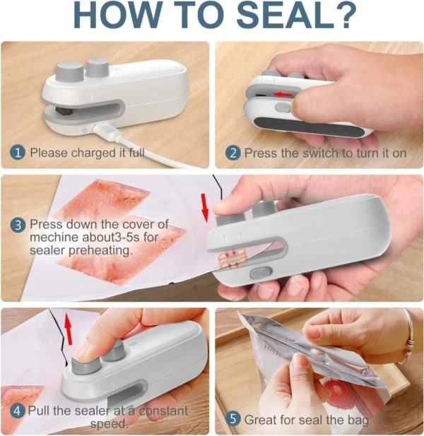 Rechargeable Mini Bag Sealer