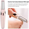 Rechargeable Electric Foot File Callus Remover – Professional Pedicure Wand Tool with Dual Speeds & 2 Roller Heads